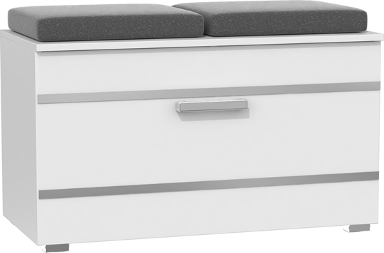 Picture of TopEshop Szafka Na Buty Siedzisko Schowek (OPAL SZAFKA BIEL)