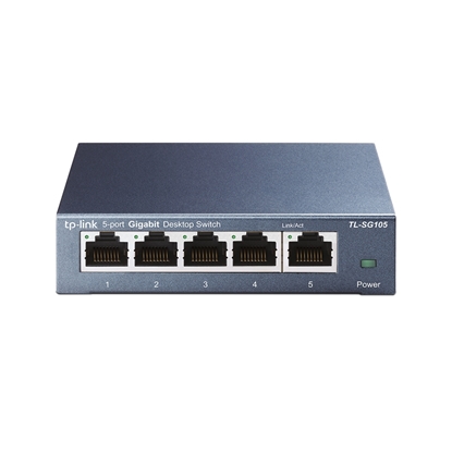 Изображение TP-Link TL-SG105 network switch Unmanaged L2 Gigabit Ethernet (10/100/1000) Black