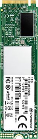 Picture of SSD|TRANSCEND|512GB|NVMe|Write speed 2100 MBytes/sec|Read speed 3300 MBytes/sec|Form Factor M.2|MTBF 2000000 hours|TS512GMTE220S