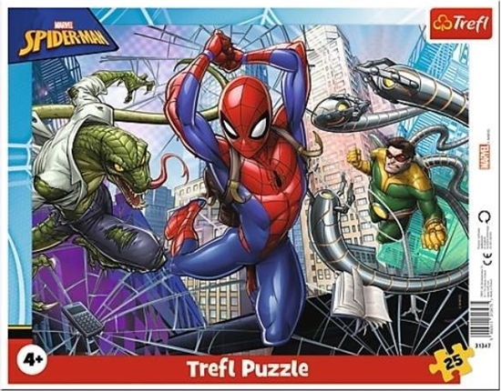 Изображение Trefl Puzzle 25 szt. Odwany Spiderman (31347)