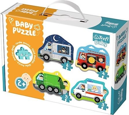 Изображение Trefl Puzzle Baby Classic, Pojazdy i zawody