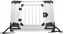 Изображение Trixie Barierka do bagażnika samochodowego, srebrna/czarna, 94–114 × 69 cm, regulowana