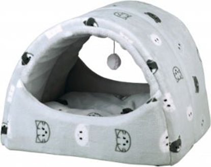 Attēls no Trixie Domek pluszowy dla kota Mimi, 42 × 35 × 35 cm, szary