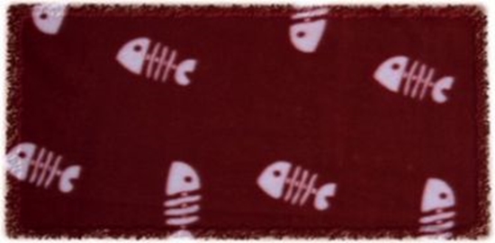 Picture of Trixie KOC 100x70cm BORDO W BIAE RYBY