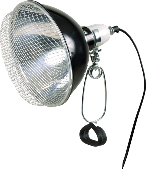 Picture of Trixie Lampa z klamr zaciskow czarna z siatk ochronn 21cm 250W
