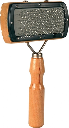 Attēls no Trixie MIKKA SZCZOTKA Z DREWNA (DRUCIANE WOSIE) 10 x 18 cm