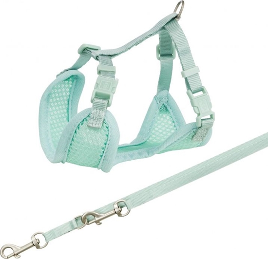 Изображение Trixie Mikkie szelki dla szczenit ze smycz Junior, 2634 cm/10 mm, 2.00 m, kolor mitowy