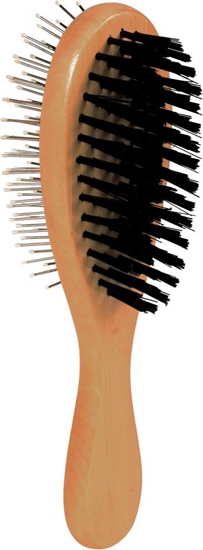 Picture of Trixie SZCZOTKA DWUSTRONNA DRUCIANE I NYLONOWE WOSIE 6 x 21 cm