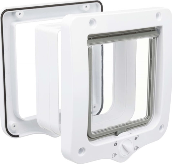 Picture of Trixie Drzwiczki dla kota z 4 formami zamknicia, 2 tunele, biae