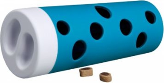 Picture of Trixie Zabawka dla kota Activity Snack Roll'/Rolka do przysmaków r.6/5×14 cm POMARACZ/NIEBIESKI
