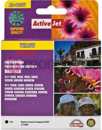Attēls no Tusz Activejet tusz AB-1100YNX / LC-1100Y (yellow)