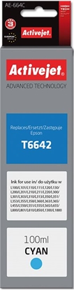 Attēls no Tusz Activejet Tusz AE-664C (zamiennik Epson T6642; Supreme; 100 ml; niebieski)