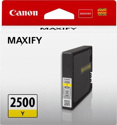 Attēls no Tusz Canon Canon PGI- 2500 Y - 9,6 ml - yellow - Original - ink tank - for MAXIFY iB4050, iB4150, MB5050, MB5150, MB5155, MB5350, MB5450, MB5455 (9303B001)