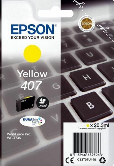 Picture of Tusz Epson Epson Tusz Wf-4745 C13T07U440 Yellow 1900 Stron 20,3Ml