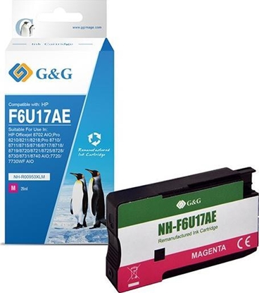 Picture of Tusz G&G G&G kompatybilny ink / tusz z F6U17AE, HP 953XL, magenta, 1600s, NH-R00953XLM, dla HP "Officejet Pro 8210/8211/8218
