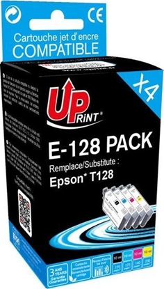 Attēls no Tusz UPrint Tusz E-128 PACK / C13T128 2x Black, 1x Cyan, 1x Magenta, 1x Yellow