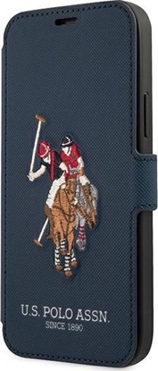 Attēls no U.S. Polo Assn US Polo USFLBKP12LPUGFLNV iPhone 12 Pro Max 6,7" granatowy/navy book Polo Embroidery Collection