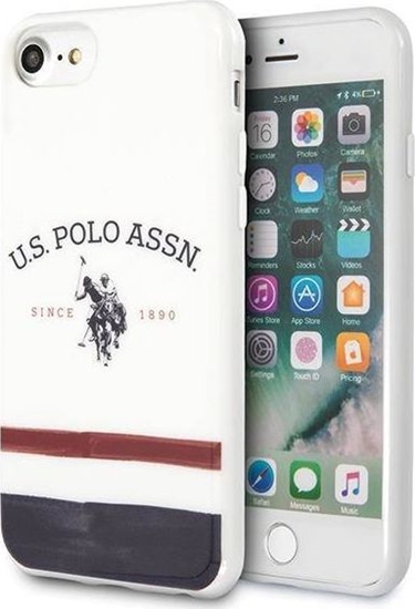 Picture of U.S. Polo Assn US Polo USHCI8PCSTRB iPhone 7/8/SE 2020 biay/white Tricolor Pattern Collection