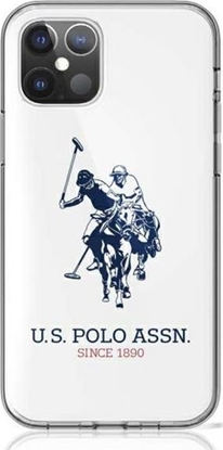 Attēls no U.S. Polo Assn US Polo USHCP12MTPUHRWH iPhone 12/12 Pro 6,1" biay/white Shiny Big Logo