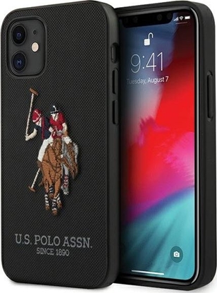 Picture of U.S. Polo Assn US Polo USHCP12SPUGFLBK iPhone 12 mini 5,4 czarny/black Polo Embroidery Collection