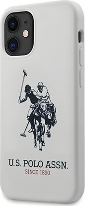Attēls no U.S. Polo Assn US Polo USHCP12SSLHRWH iPhone 12 mini 5,4 biały/white Silicone Collection