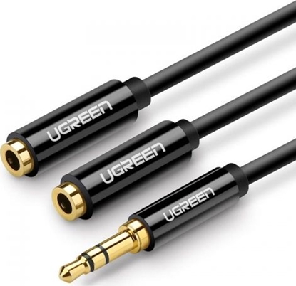 Изображение Kabel Ugreen Jack 3.5mm - Jack 3.5mm x2 czarny (20816)