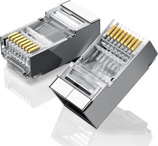 Picture of Ugreen Metalowa wtyczka RJ45 UGREEN Ethernet, 8P/8C, Cat.6, UTP (10szt.)