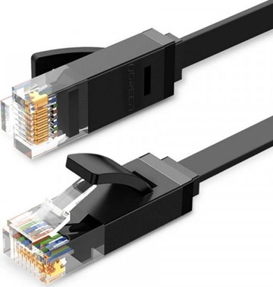 Изображение Ugreen Płaski kabel sieciowy Ethernet RJ45 Cat.6 UTP 15m czarny