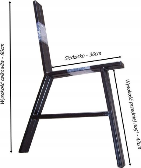 Picture of Unimet Noga stalowa do awki komplet. 2szt.