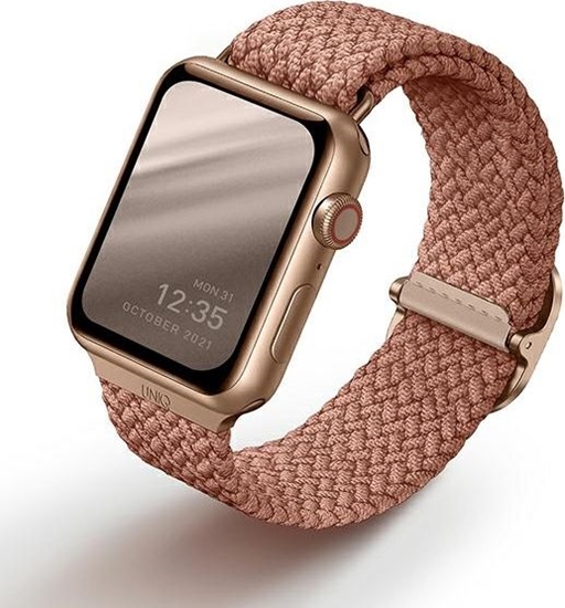 Изображение Uniq Pasek UNIQ Aspen Apple Watch 4/5/6/7/SE 44/45mm Braided róowy/grapefruit pink