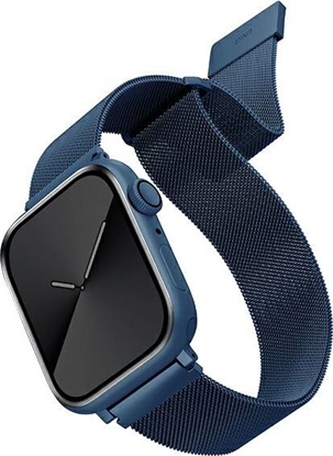 Attēls no Uniq UNIQ pasek Dante Apple Watch Series 4/5/6/7/SE 42/44/45mm. Stainless Steel niebieski/cobalt blue