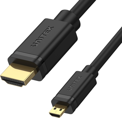 Изображение Kabel Unitek HDMI Micro - HDMI 2m czarny (Y-C182)