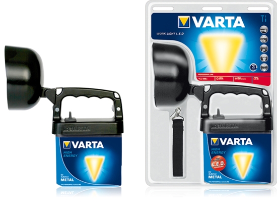 Изображение Varta 18660101421 Black, Blue Hand flashlight LED