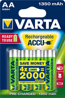 Attēls no Varta Ready2Use HR06 1350 mAh Rechargeable battery AA Nickel-Metal Hydride (NiMH)