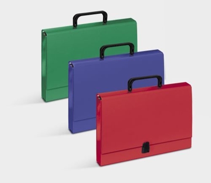 Picture of VauPe Teczka Classic z rczk, grzbiet 40mm czerwony (16K011B)