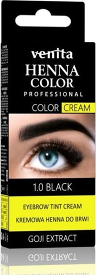 Picture of Venita VENITA_Henna Color Professtional kremowa henna do brwi 1.0 Black 30g