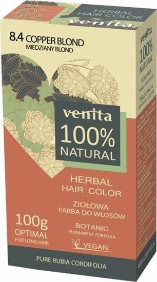 Picture of Venita VENITA_Herbal Hair Color ziołowa farba do włosów 8.4 Miedziany Blond