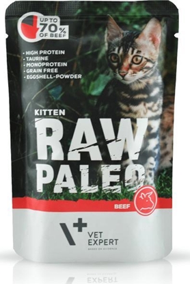 Picture of VetExpert VetExpert RAW PALEO KITTEN BEEF 100g Saszetka - Karma Mokra z Woowin dla Kocit