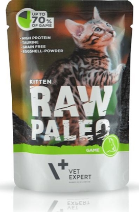 Picture of VetExpert VetExpert RAW PALEO KITTEN GAME 100g Saszetka - Karma Mokra z Dziczyzn dla Kocit