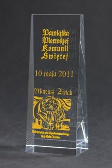 Picture of Victoria Sport Trofeum szklane grawerowane + wypenienie farb C037