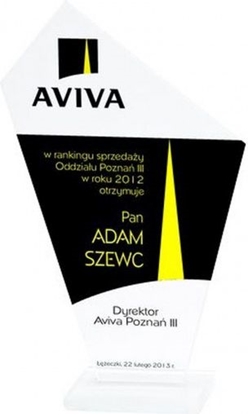 Picture of Victoria Sport Trofeum szklane grawerowane + wypenienie farb M64A