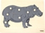 Изображение Viga Toys Drewniane Puzzle Montessori Hipopotam z Pinezkami (44604)