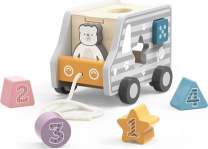 Изображение Viga Toys Drewniany samochód do cignicia Viga Toys