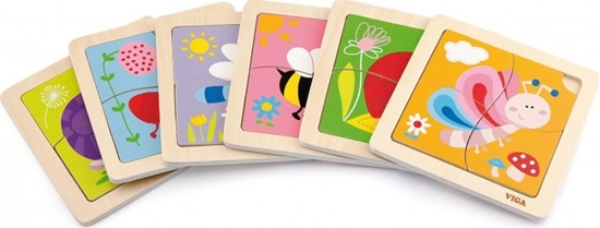 Picture of Viga Viga 50138 Puzzle na podkadce - pszczóka
