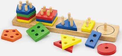 Picture of Viga Viga 58558 Klocki z sorterem ksztatów - figury geometryczne VIGA 58558 KLOCKI Z SORTEREM KSZTATÓW -FIGURY GEOMETRYCZNE (0894, Viga)