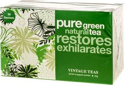 Attēls no Vintage Teas Herbata zielona Pure Green Tea 30 torebek