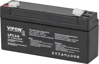 Изображение Vipow Akumulator żelowy 6 V / 3,3 Ah (BAT0205)