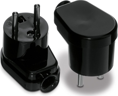 Picture of Volteo WTYCZKA KTOWA ROZBIERALNA, 2P+Z, 16A, 250V CZARNA
