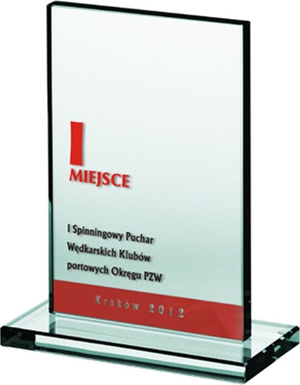 Изображение VS Trofeum szklane grawerowane + wypenienie farb