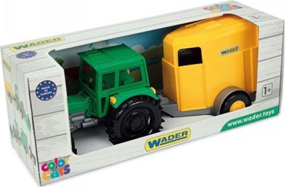 Изображение Wader Farmer traktor z przyczep na konie w kartonie